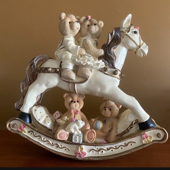 Large Teddy Bear Rocking Horse - Picture 1 of 8